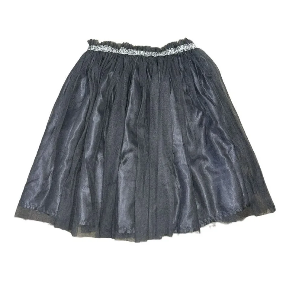 Girls Gray Tulle Skirt(Size M7/8)